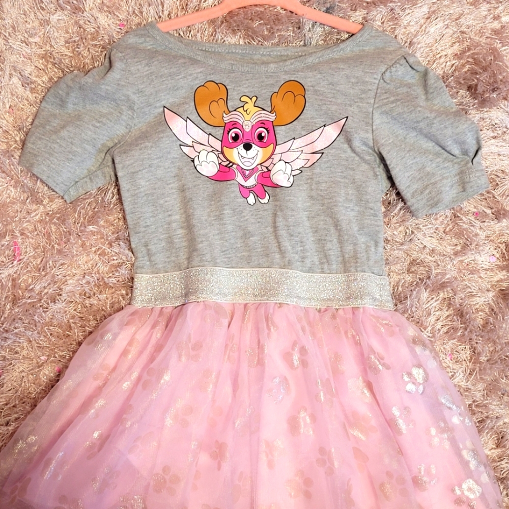 Paw Patrol Sky pink tile dress